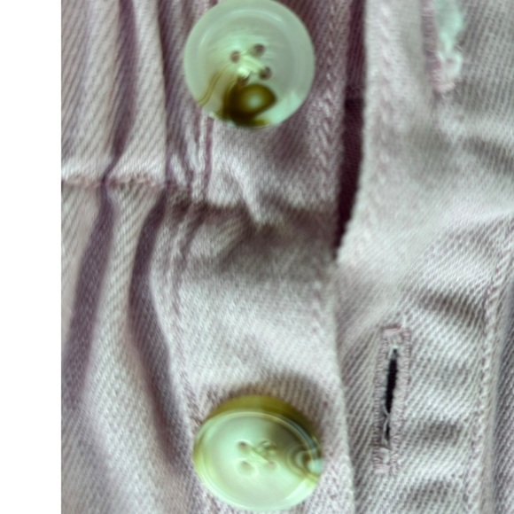 Show Me Your Mumu Cannon Romper in Pink Denim Shorts Chic Size XS - Picture 4 of 8